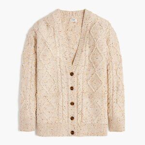 J.Crew Donegal long cable-knit cardigan sweater - XL - NWT